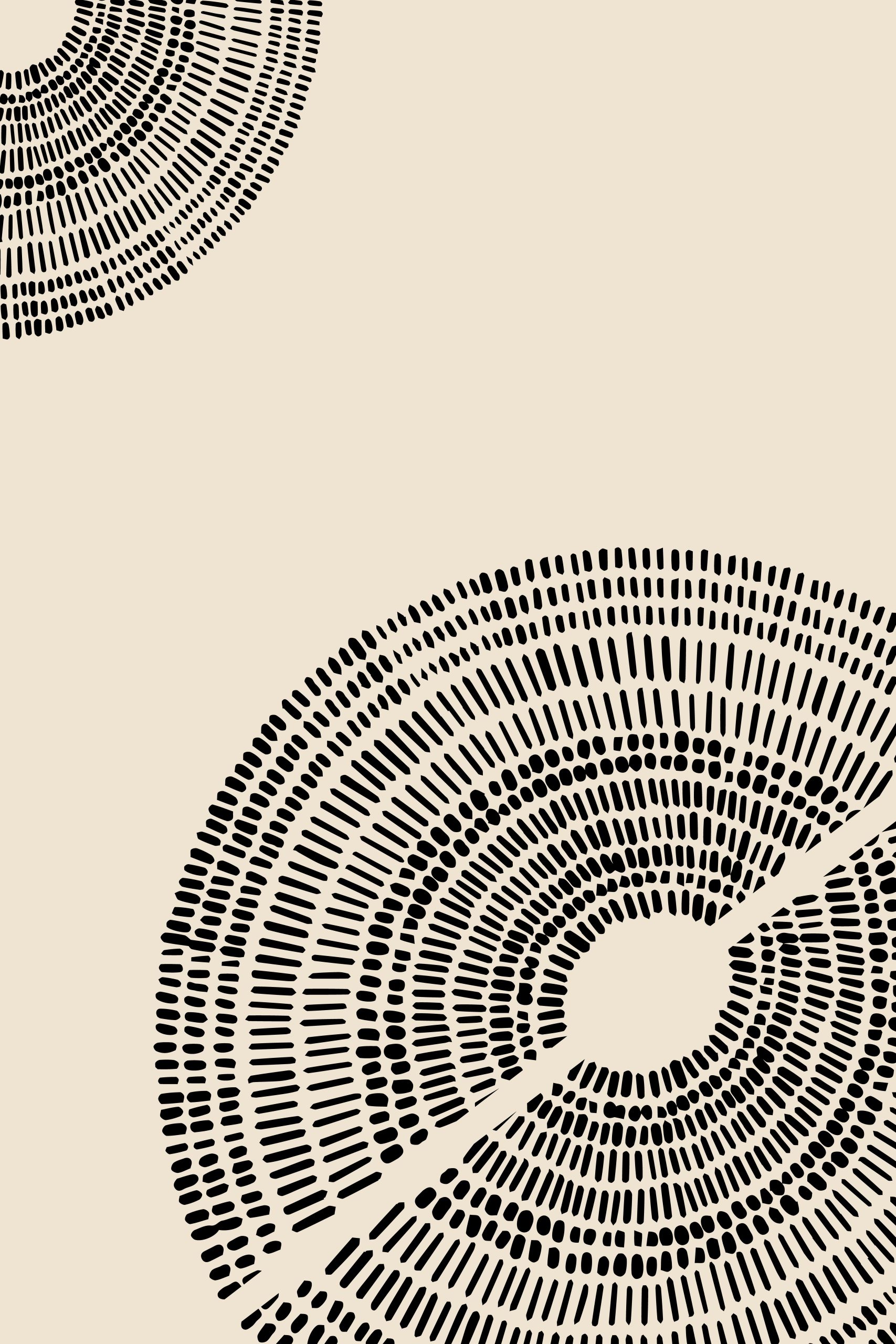 Abstract Boho Circle Digital Print - Modern Wall Art Decor