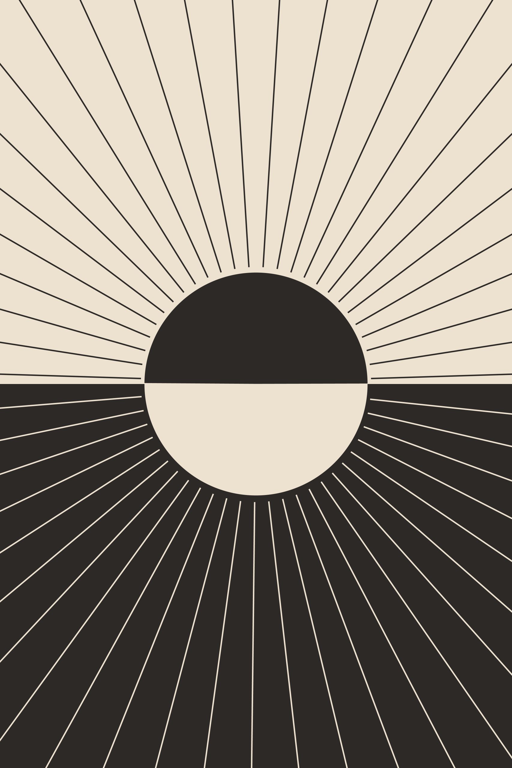 Boho Radiant Sunburst Digital Print - Buy now Digital Print